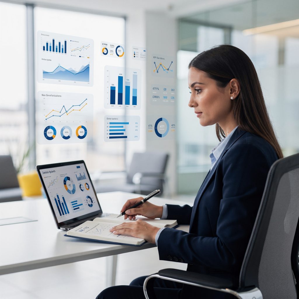 flux pro 2.0 fotografía corporativa hiperrealista en formato 1 1 de una profesional analizan 0